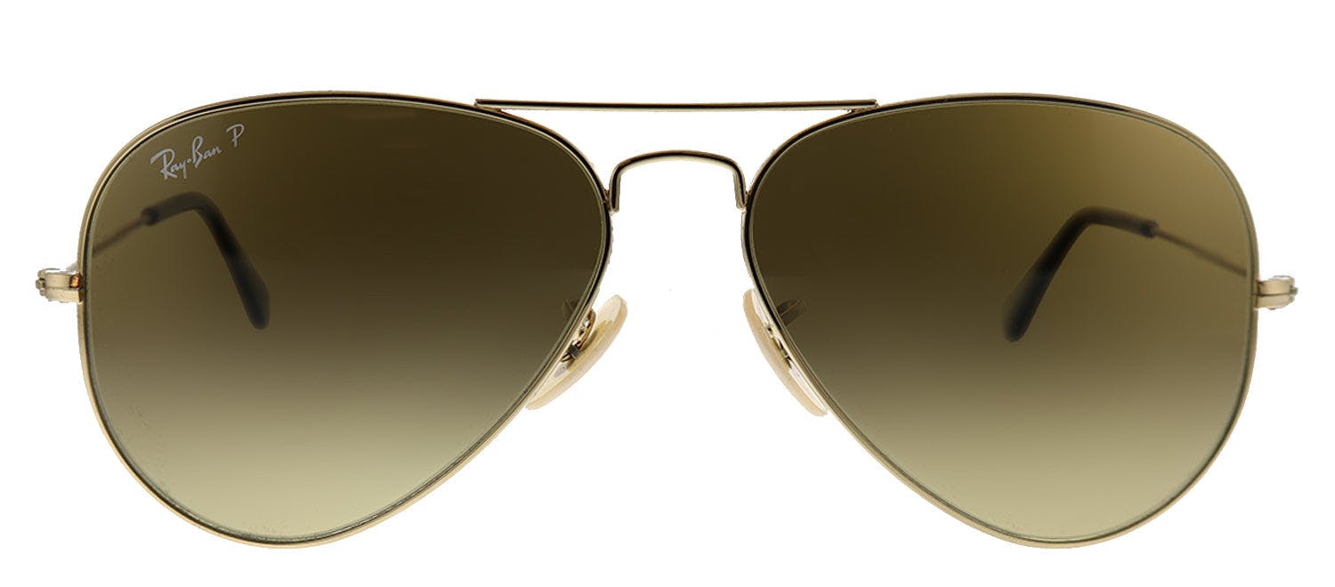 Ray-Ban Aviator Sunglasses,  Gold with Brown Gradient Lens