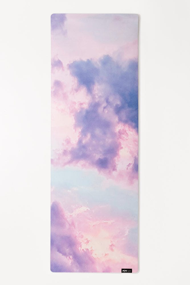 Vegan Suede Yoga Mat - Heart in the Clouds by POPFLEX®