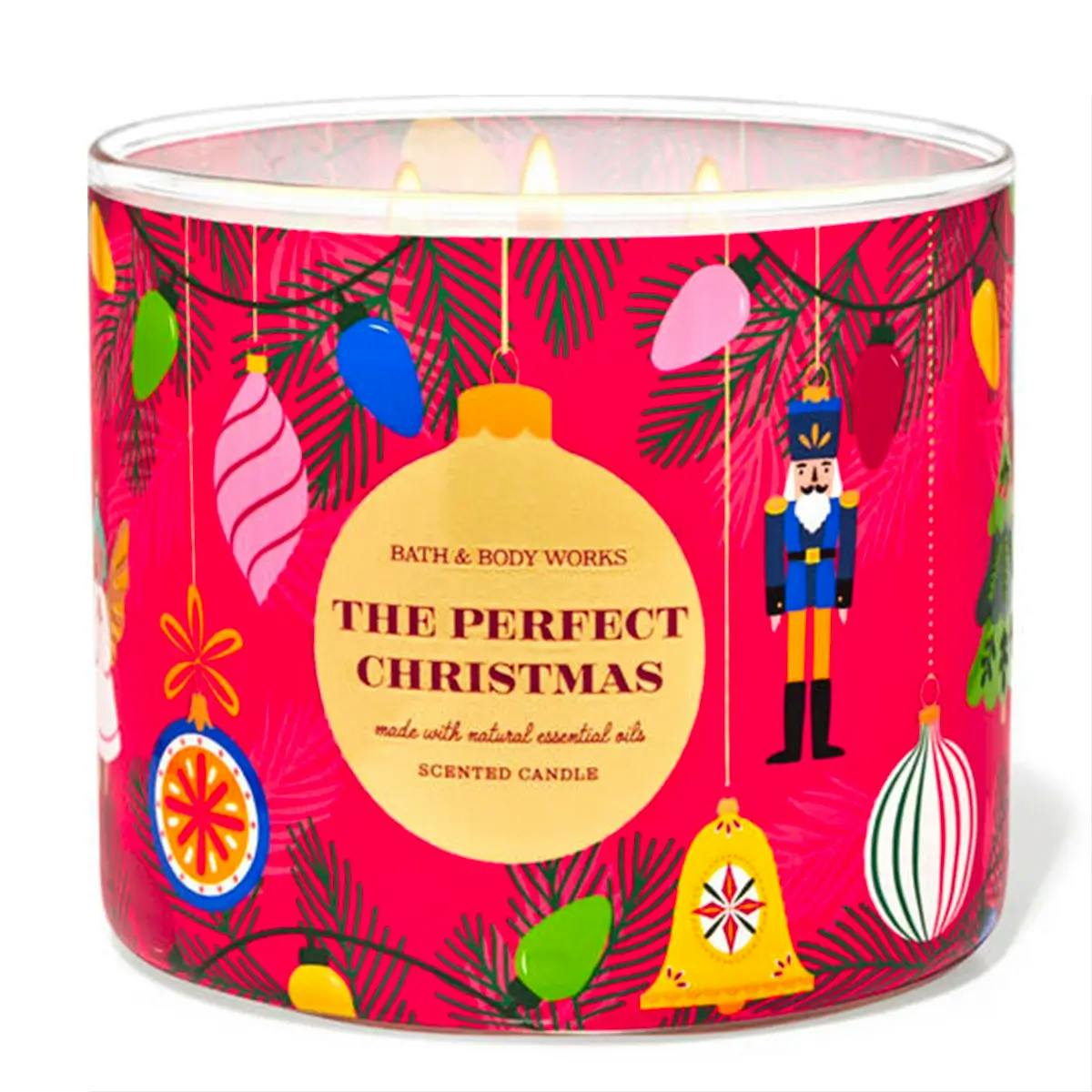 “The Perfect Christmas” candle by Bath and Bodyworks.