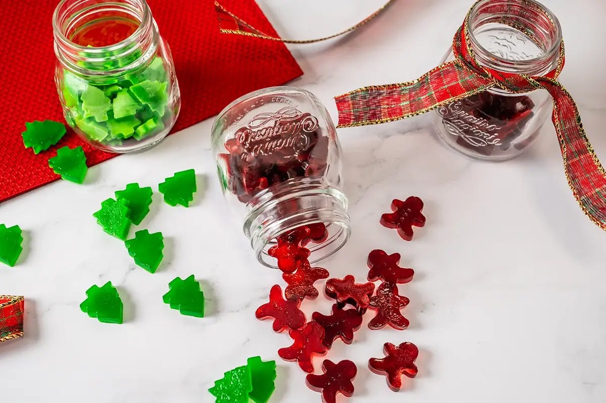 Low-Sugar Christmas Gummy Candies