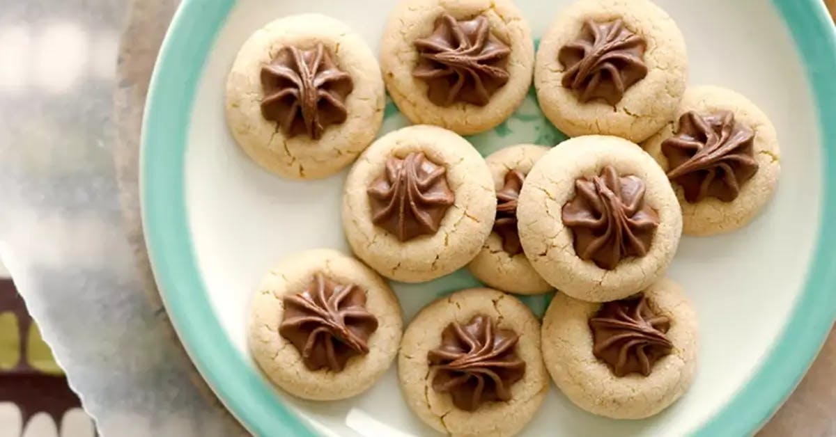 Peanut Butter Blossom cookies.
