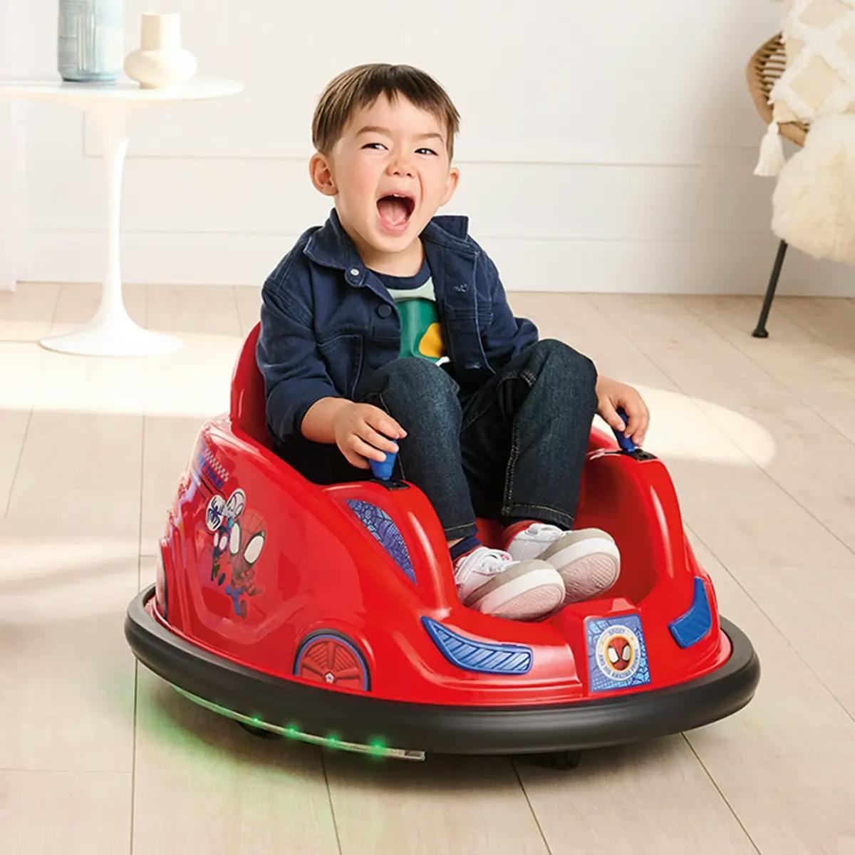 A battery-powered ride-on bumper car, part of the Blockbuster Hits section of the 20223 Walmart Top Toy Guide.