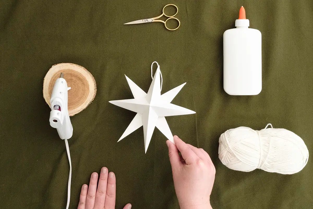 How to Make a Paper Star Tree Topper