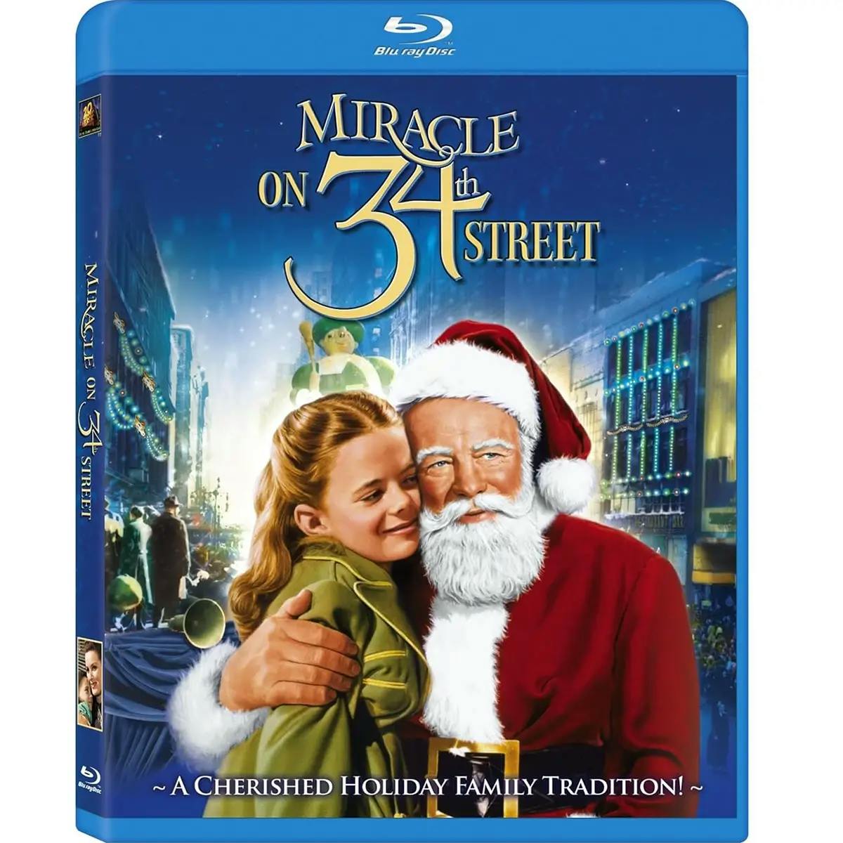 Blu-ray version of the classic Christmas movie “Miracle on 34th Street.”