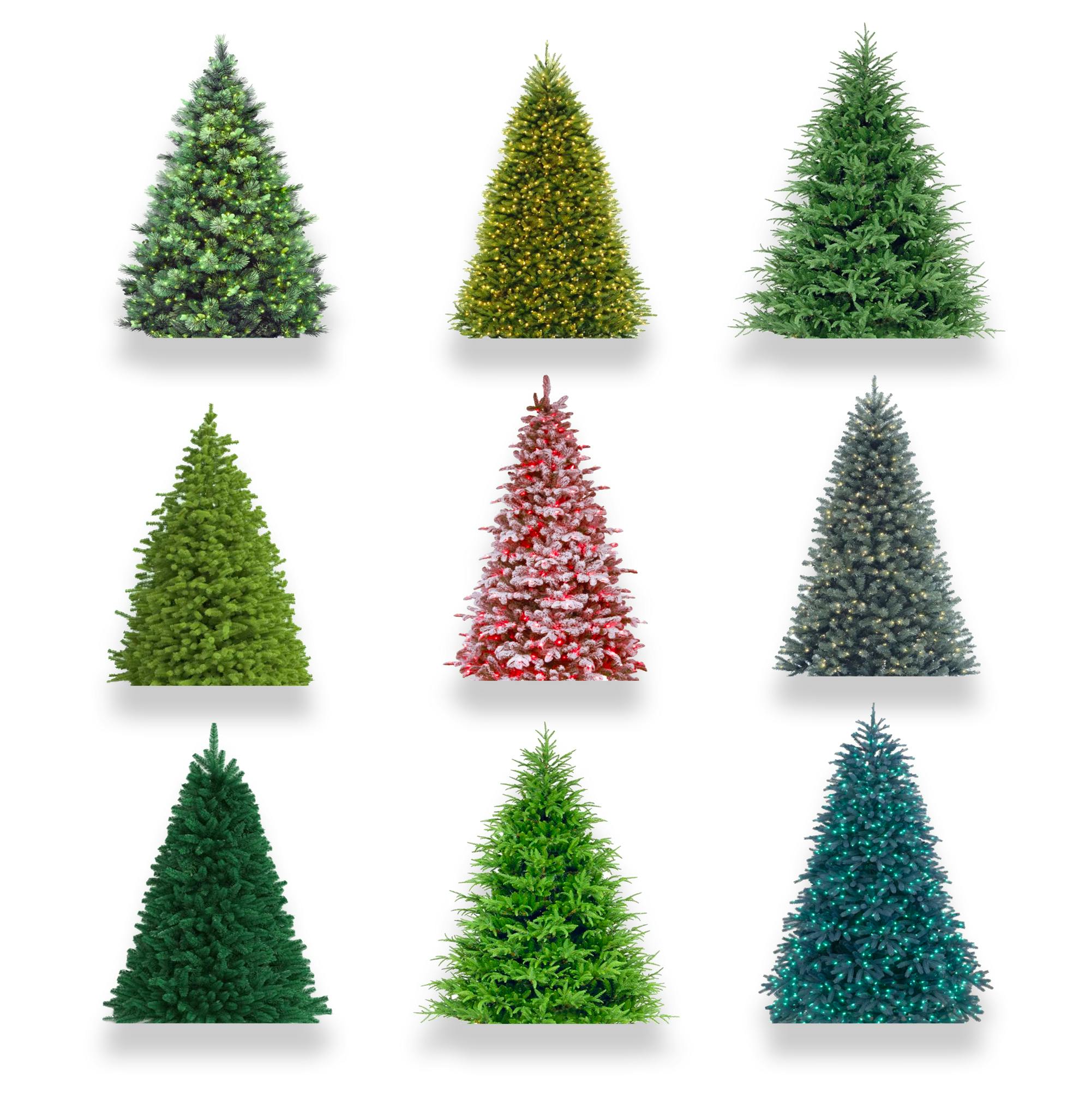 Assorted Artificial Christmas trees