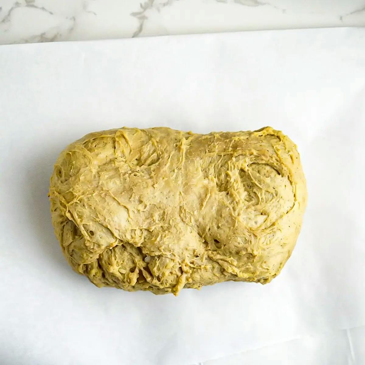 Letting the seitan dough rest for 10 minutes.