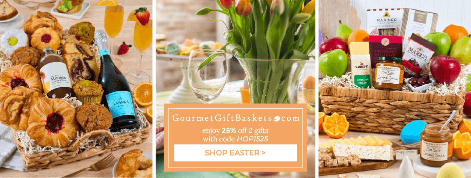 Ad - Gourmet Gift Baskets Easter products